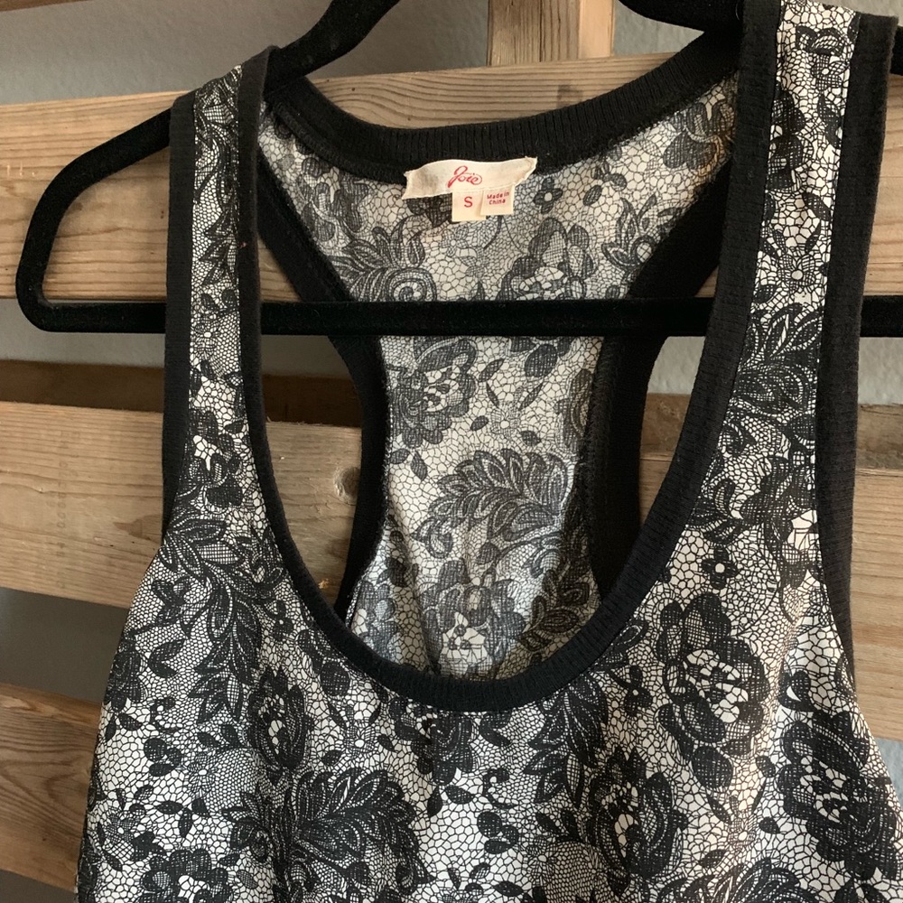 Joie Lace Print Racerback Tank - Picture 2 of 2